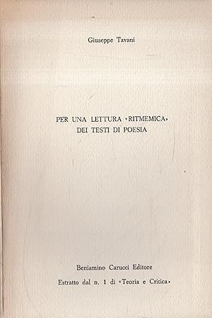 Imagen del vendedor de Autografato! Per una lettura "Ritmemica" dei testi di poesia a la venta por Messinissa libri