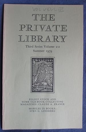 Imagen del vendedor de The Private Library, Third Series - Volume 2:2 - Summer 1979 a la venta por C L Hawley (PBFA)
