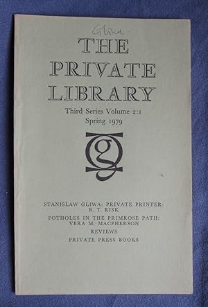 Imagen del vendedor de The Private Library, Second Series - Volume 2:1 - Spring 1979 a la venta por C L Hawley (PBFA)