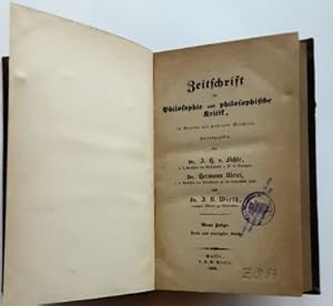 Bild des Verkufers fr Zeitschrift fr Philosophie und philosophische Kritik. - Neue Folge, 49. Band / 1866 zum Verkauf von BuchKunst-Usedom / Kunsthalle