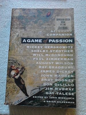 Imagen del vendedor de A Game of Passion: The NFL Literary Companion a la venta por The Librarian's Books