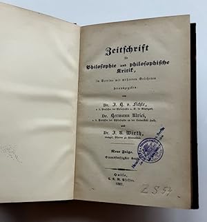 Zeitschrift für Philosophie und philosophische Kritik. - Neue Folge, 51. Band / 1867