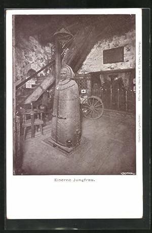 Bild des Verkäufers für Ansichtskarte Folterinstrument Eiserne Jungfrau, Jura zum Verkauf von Bartko-Reher