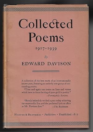 Imagen del vendedor de Collected Poems 1917 - 1939 (SIGNED FIRST EDITION) a la venta por Nighttown Books