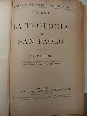 Nuova Biblioteca del Clero LA TEOLOGIA DI SAN PAOLO Parte Prima - Seconda
