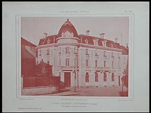 REMIREMONT, 6 PLACE DE L'ABBAYE, CAISSE D'EPARGNE - 1925 - PLANCHE ARCHITECTURE - MARTIAL FRANCOIS