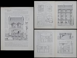 SAINT LEGER EN YVELINES -1921- PLANCHES ARCHITECTURE- LA FRETTE, ENGHIEN, BOUGIS
