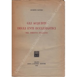 Immagine del venditore per Gli acquisti degli enti ecclesiastici nel diritto italiano venduto da Libreria Antiquaria Giulio Cesare di Daniele Corradi