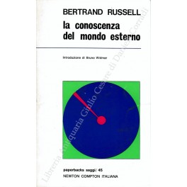 Seller image for La conoscenza del mondo esterno. Introduzione di Bruno Widmar for sale by Libreria Antiquaria Giulio Cesare di Daniele Corradi