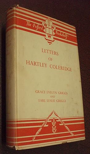 Bild des Verkufers fr Letters of Hartley Coleridge zum Verkauf von Chapter House Books (Member of the PBFA)