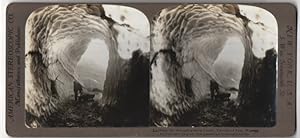 Stereo-Fotografie American Stereoscopic Co., New York, Ansicht Dyreskard Pass / Norwegen, Tunnel ...