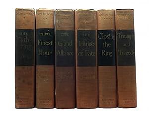 Seller image for THE SECOND WORLD WAR: TRIUMPH AND TRAGEDY IN SIX VOLUMES The Gathering Storm; Their Finest Hour; the Grand Alliance; the Hinge of Fate; Closing the Ring; Triumph and Tragedy for sale by Rare Book Cellar