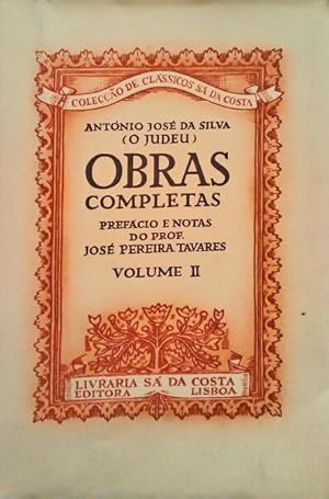 Bild des Verkufers fr OBRAS COMPLETAS, VOLUME II. [BROCHADO - TIR. ESPECIAL] zum Verkauf von Livraria Castro e Silva