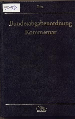 Imagen del vendedor de Bundesabgabenordnung Kommentar a la venta por avelibro OHG
