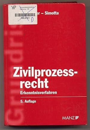 Seller image for Grundri des sterreichischen Zivilprozerechts Erkenntnisverfahren for sale by avelibro OHG