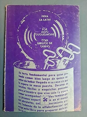¡Viva la Lata!. Ilustrado por Quino (Joaquín Lavado, 1932-2020). Diseño gráfico de Juan Fresán (1...