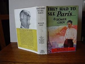 Seller image for They Had to See Paris for sale by Old Scrolls Book Shop