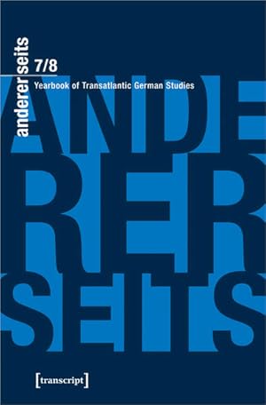 Bild des Verkufers fr andererseits - Yearbook of Transatlantic German Studies Vol. 7/8, 2018/19 zum Verkauf von Bunt Buchhandlung GmbH