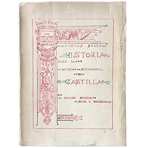 Imagen del vendedor de APUNTES SOBRE HISTORIA DE LAS ANTIGUAS MERINDADES DE CASTILLA (LA VIEJA) a la venta por LIBRERIA CLIO