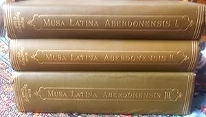 Musa Latina Aberdonensis,3 volumes