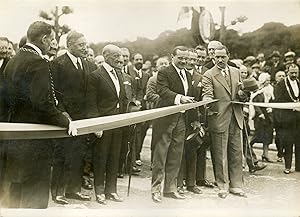 "INAUGURATION du PASSAGE SOUTERRAIN à la PORTE DAUPHINE 1931" Photo de presse originale G. DEVRED...