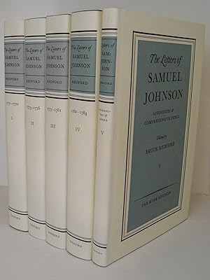 The Letters of Samuel Johnson ( The Hyde edition : Complete five volume set )