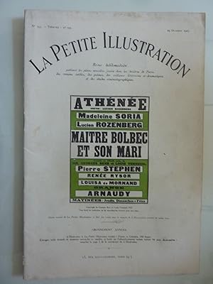 Bild des Verkufers fr La Petite Illustration 29 Octobre 1927 MAITRE BOLBEC ET SON MARI Comedie en trois actes zum Verkauf von Historia, Regnum et Nobilia
