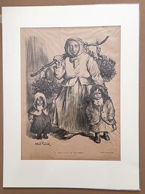 Immagine del venditore per Le Gui porte-bonheur : Couverture originale du journal humoristique LE RIRE (prte  tre encadrer) venduto da librairie philippe arnaiz
