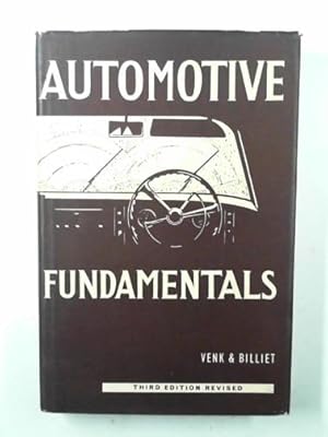 Bild des Verkufers fr Automotive Fundamentals zum Verkauf von Cotswold Internet Books