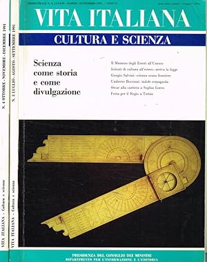 Bild des Verkufers fr Vita italiana. Cultura e scienza. Trimestrale n.3, 4, luglio-agosto-settembre, ottobre-novembre-dicembre 1994 zum Verkauf von Biblioteca di Babele