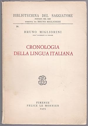 Image du vendeur pour Cronologia della lingua italiana mis en vente par Graphem. Kunst- und Buchantiquariat