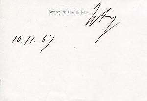 Ernst Wilhelm Nay Autograph | signed cards / album pages
