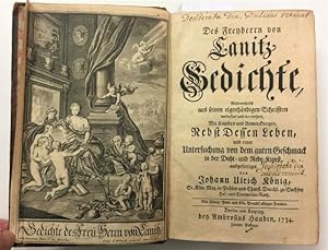 Des Freyherrn von Canitz Gedichte, Mehrentheils aus seinen eigenhändigen Schrifften verbessert un...