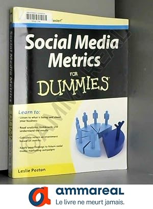 Bild des Verkufers fr Social Media Metrics For Dummies zum Verkauf von Ammareal