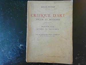 Bild des Verkufers fr Critique d'art : ancien et moderne : premie`re se?rie : Muse?es de province zum Verkauf von JLG_livres anciens et modernes