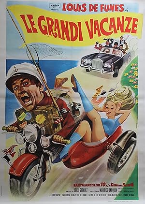 "LES GRANDES VACANCES" Réalisé par Jean GIRAULT en 1967 avec Louis DE FUNES, Claude GENSAC / Affi...