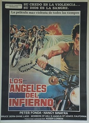 "LES ANGES SAUVAGES (THE WILD ANGELS)" LOS ANGELES DEL INFERNO / Réalisé par Roger CORMAN (1966) ...