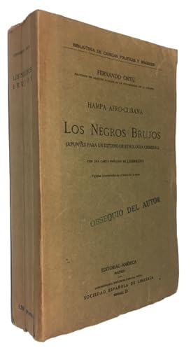 Image du vendeur pour Hampa Afro-Cubana. Los Negros Brujos (Apuntes Para Un Estudio de Etnologia Criminal) mis en vente par McBlain Books, ABAA