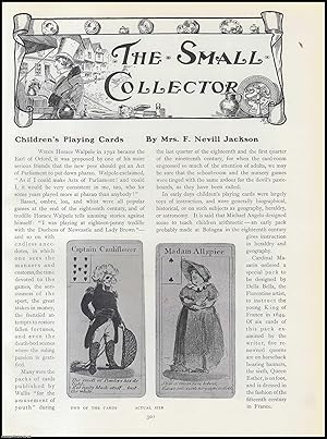 Imagen del vendedor de Children's Playing Cards. An original article from The Connoisseur, 1910. a la venta por Cosmo Books