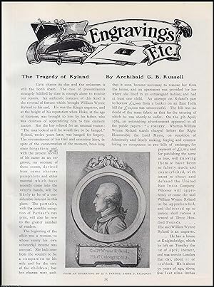 Seller image for The Tragedy of William Wynee Ryland : King's Engraver. An original article from The Connoisseur, 1910. for sale by Cosmo Books