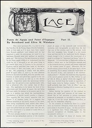 Seller image for Punto de Aguja and Point d'Espagne (part 2) Embroidery Lace. An original article from The Connoisseur, 1911. for sale by Cosmo Books