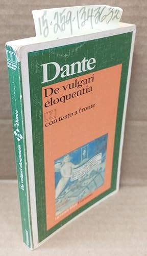 Bild des Verkufers fr Dante: De Vulgari Eloquentia zum Verkauf von Second Story Books, ABAA