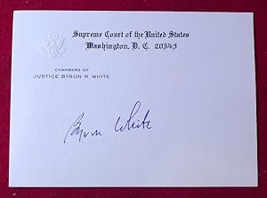 Signed OFFICIAL Supreme Court Chambers Card