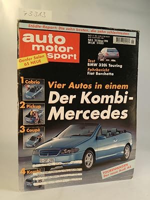 Seller image for Auto Motor und Sport; Heft 5 - Februar 1994 BMW 320i Tourinh, Fiat Barchetta for sale by ANTIQUARIAT Franke BRUDDENBOOKS