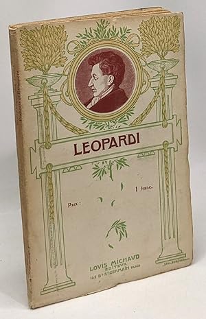 Seller image for Leopardi - notice biographique et bibliographique par Alphonse Sch --- bibliothque des potes franais et trangers for sale by crealivres