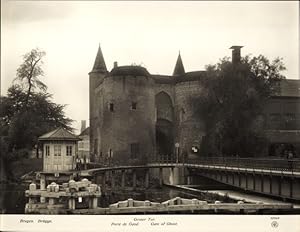 Foto Bruges Brügge Flandern Westflandern, Porte de Gand, um 1900 - NPG 12355