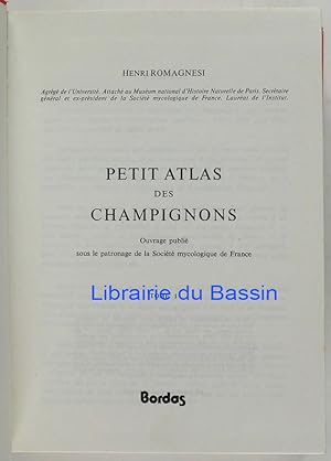 Bild des Verkufers fr Petit Atlas des Champignons Tome I zum Verkauf von Librairie du Bassin