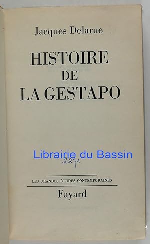 Seller image for Histoire de la Gestapo for sale by Librairie du Bassin