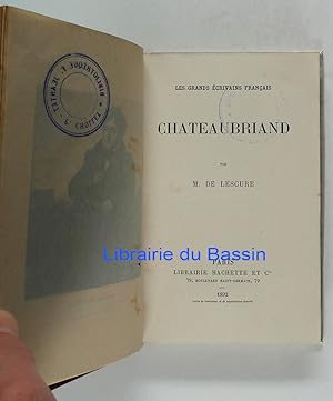 Imagen del vendedor de Chateaubriand a la venta por Librairie du Bassin