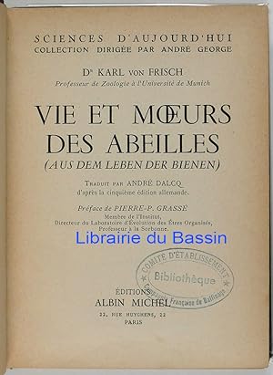Seller image for Vie et moeurs des abeilles for sale by Librairie du Bassin